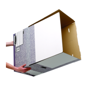 Archívna škatuľa so sklápacím vekom Fellowes BANKERS BOX sivá/biela