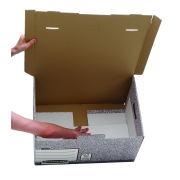 Archívna škatuľa so sklápacím vekom Fellowes BANKERS BOX sivá/biela