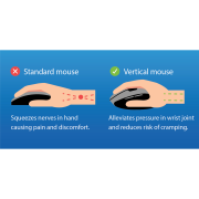 Bezdrôtová ergononická myš Q-CONNECT čierna