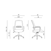 Konferenčná stolička Kiara, čierna