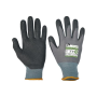 Rukavice z úpletu NYROCA MAXIM DOTS, čierno/sivé, veľ. 11/XXL