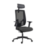 Kancelárska stolička LAPEL Alu PDH, podrúčky, BN6 antracit