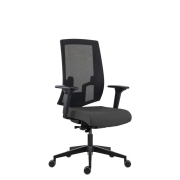 Kancelárska stolička LAPEL Alu, podrúčky, BN6 antracit