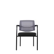 Konferenčná stolička LAPEL Visitor, čierne lyžiny, BN6 antracit