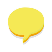 Samolepiaci bloček Speech bubble cube 70x70mm