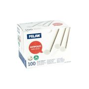 Krieda MILAN guľatá biela bezprašná 100 ks