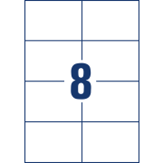 Etikety univerzálne 105x74mm Avery A4 100 hárkov