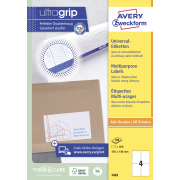 Etikety univerzálne 105x148mm Avery A4 100 hárkov