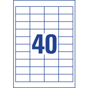 Etikety univerzálne 48,5x25,4mm Avery A4 25+5 hárkov