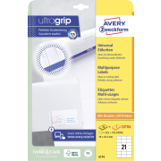 Etikety univerzálne 70x42,3mm Avery A4 25+5 hárkov