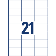 Etikety univerzálne 70x42,3mm Avery A4 25+5 hárkov