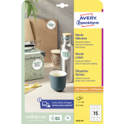 Etikety univerzálne kruhové 51mm Avery A4 10 hárkov