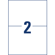 Etikety univerzálne 210x148mm Avery A4 100 hárkov