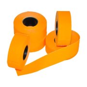 Etikety 25x16 signálne oranžové hranaté