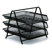Drôtený stojan s 3 okladačmi Sakota 355x295x267 mm čierny