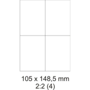 Etikety PRINT univerzálne 105x148mm A4 1000 hárkov