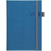 Diár Tweed týždenný A5 modrý 2025