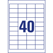 Etikety univerzálne 48,5x25,4mm Avery A4 25+5 hárkov