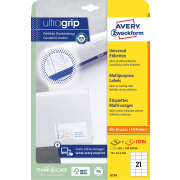 Etikety univerzálne 70x42,3mm Avery A4 25+5 hárkov