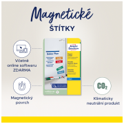 Magnetické popisovacie štítky Avery 78mm x 28m