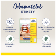 Etikety v tvare kvetu 60x59,5mm Avery 10 hárkov biele