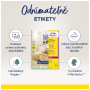 Etikety Avery odnímateľné 99,1x38,1 mm neónové červené