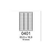 Etikety Rayfilm 63,5x16,9 univerzálne biele R0ECO0401A (100 list./A4)