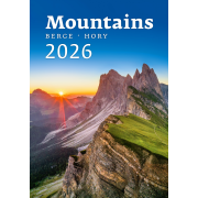 Nástenný kalendár Mountains/Berge/Hory 31,5 x 45 cm 2026