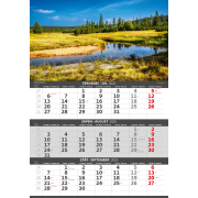 Nástenný kalendár 3-mesačný Hory 31,5 x 45 cm 2026