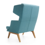 Dvojkreslo October, nohy drevo, látka Medley 67006