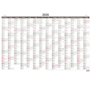 Plánovacia ročná mapa A1 88 x 64 cm bezobrázková