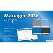 Stolový kalendár stĺpcový 30,1x18 cm - Manager Europe 2026
