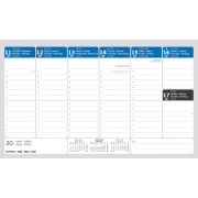 Stolový kalendár stĺpcový 30,1x18 cm - Manager Europe 2026