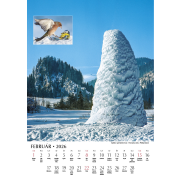 Nástenný kalendár 24 x 34 cm Krásy slovenskej prírody 2026