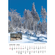 Nástenný kalendár 24 x 34 cm Krásy slovenskej prírody 2026