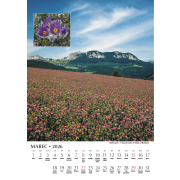 Nástenný kalendár 24 x 34 cm Krásy slovenskej prírody 2026