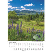 Nástenný kalendár 24 x 34 cm Krásy slovenskej prírody 2026