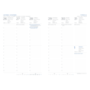 Diár Kronos týždenný A5 14,8 x 21 cm čierny 2026