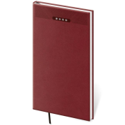 Diár Print classic týždenný vreckový 8x15cm anglická červená 2026