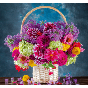 Nástenný kalendár Kytice - viazanka 12 x 48 cm 2026