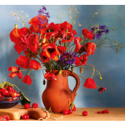 Nástenný kalendár Kytice - viazanka 12 x 48 cm 2026