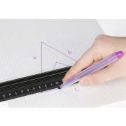 Rezacie pravítko DAHLE 30 cm čierne