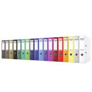 Zakladač pákový DONAU kartón/PP, A4/75 mm, svetlomodrý