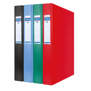 Zakladač 2-krúžkový DONAU kartón/PP, A4/2R/25 mm, zelený