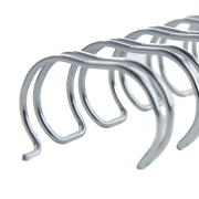 Drôtové hrebene GBC 8mm čierne 3:1