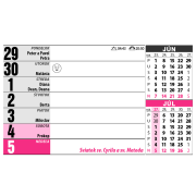 Stolový kalendár riadkový 23 x 14 cm s VEĽKÝMI písmenami 2026