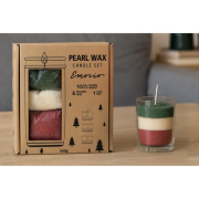 Emocio darčeková sada sypaného vosku 500g + knoty + sklo, farebná