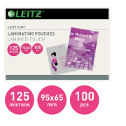 Lesklé laminovacie fólie Leitz iLAM 95 x 65 mm, 125 mic