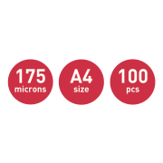 Laminovacie fólie Leitz iLAM UDT A4, 175 mic, 100 ks