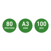 Laminovacie vrecká Leitz iLAM UDT A3, 80 mic, 100 ks